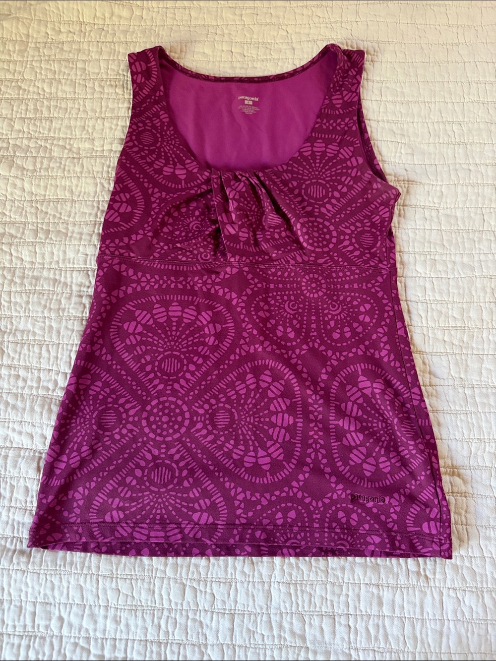 Patagonia Women's Deep Magenta Patterned Tank Top